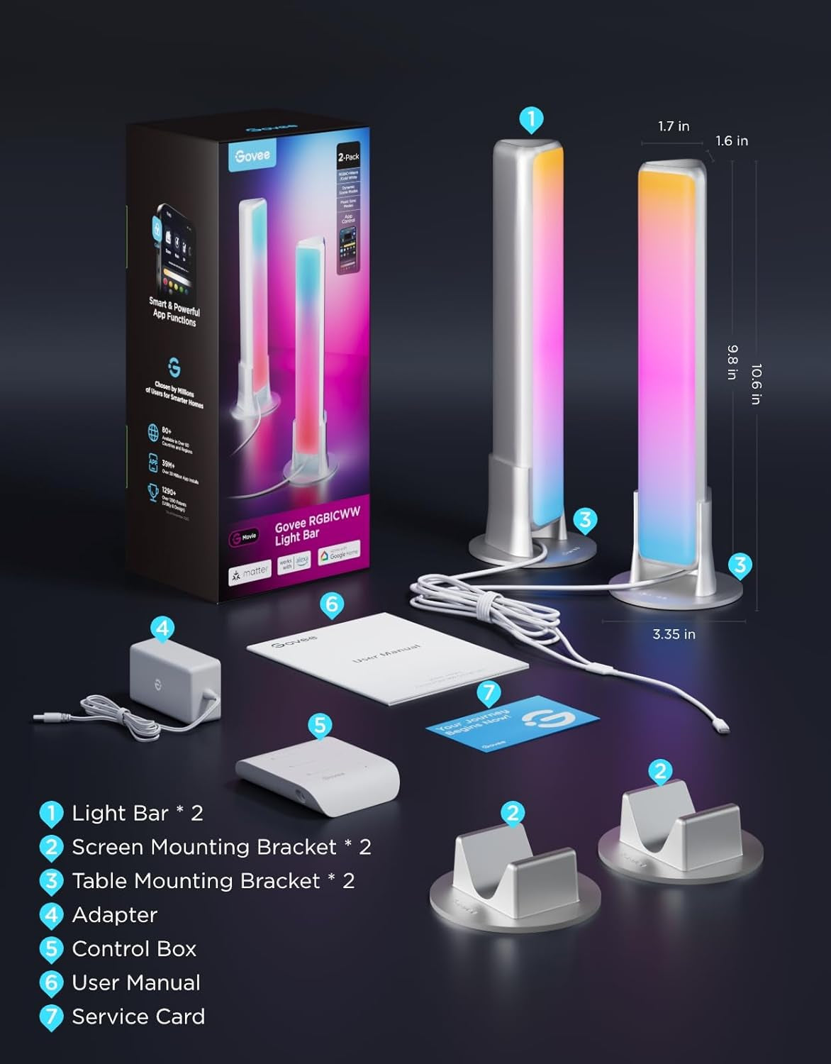 Govee RGBIC Gaming Light Bars Pro